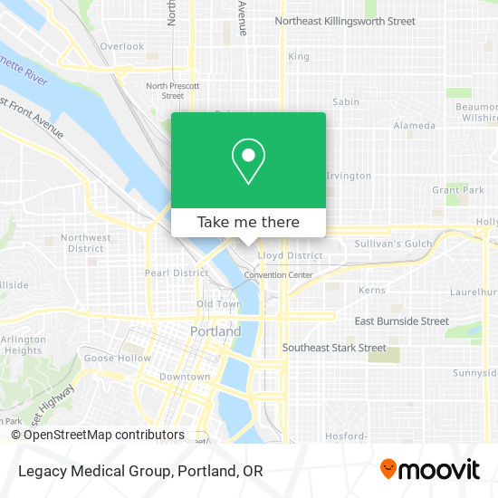 Legacy Medical Group map