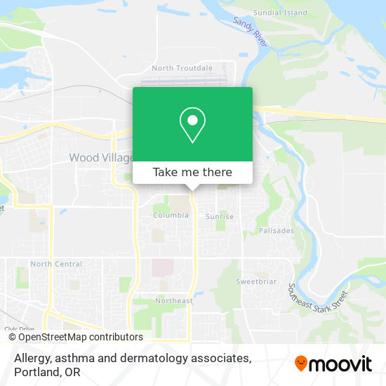 Allergy, asthma and dermatology associates map