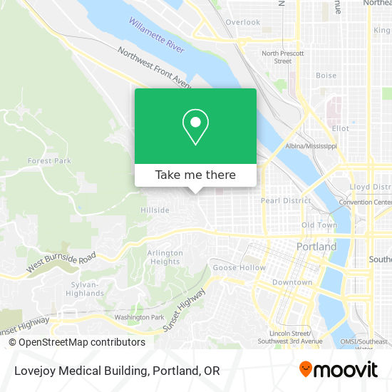 Mapa de Lovejoy Medical Building