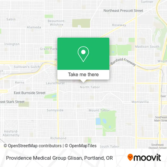 Mapa de Providence Medical Group Glisan