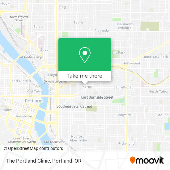 The Portland Clinic map
