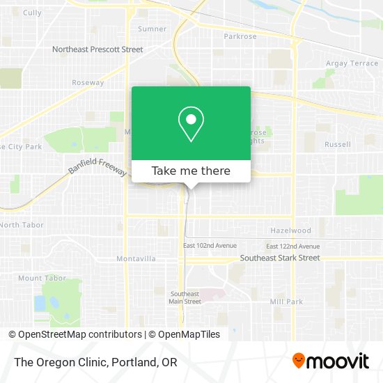 The Oregon Clinic map
