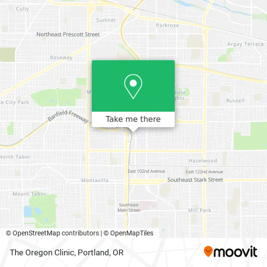 The Oregon Clinic map