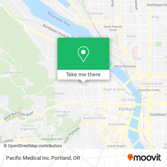 Pacific Medical Inc map