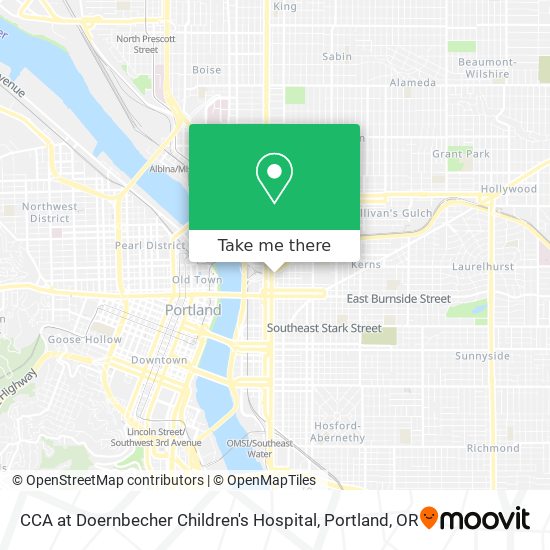 CCA at Doernbecher Children's Hospital map