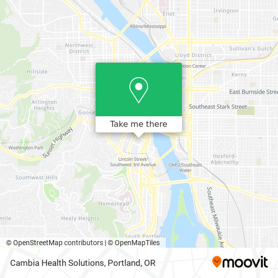 Mapa de Cambia Health Solutions