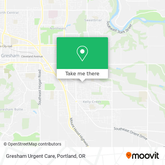 Mapa de Gresham Urgent Care