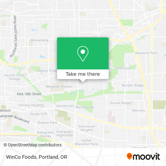 WinCo Foods map
