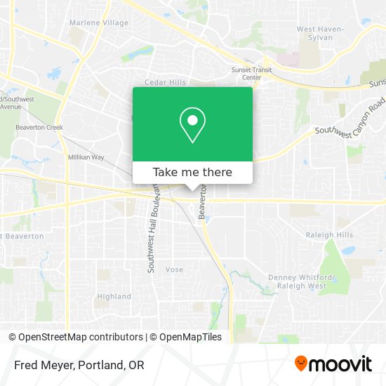 Fred Meyer map