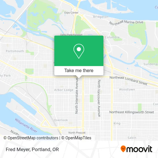 Fred Meyer map
