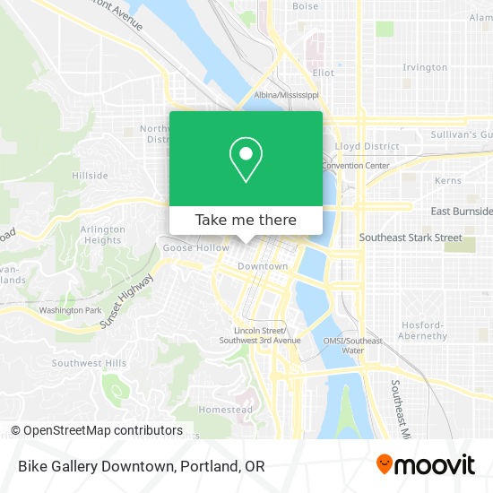 Bike Gallery Downtown map