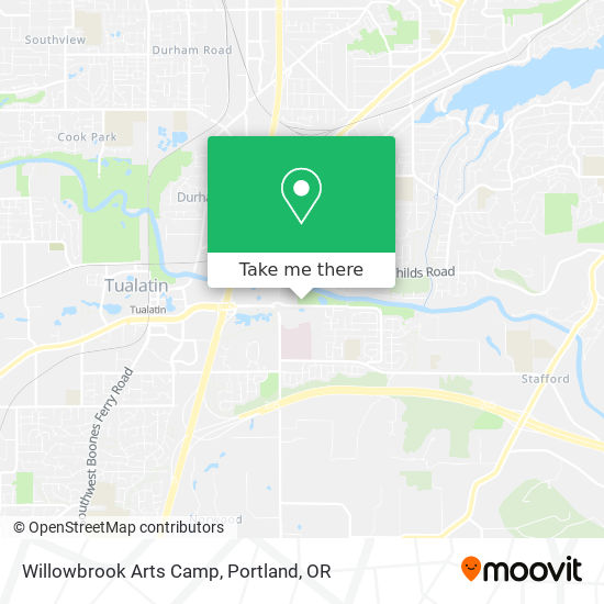 Mapa de Willowbrook Arts Camp
