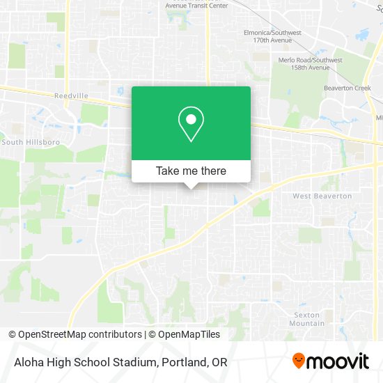 Aloha High School Stadium map