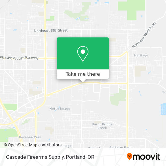 Mapa de Cascade Firearms Supply