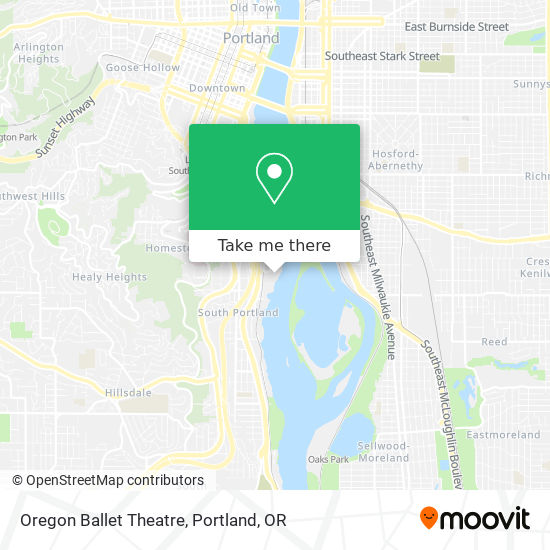 Mapa de Oregon Ballet Theatre