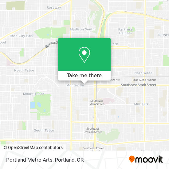 Portland Metro Arts map