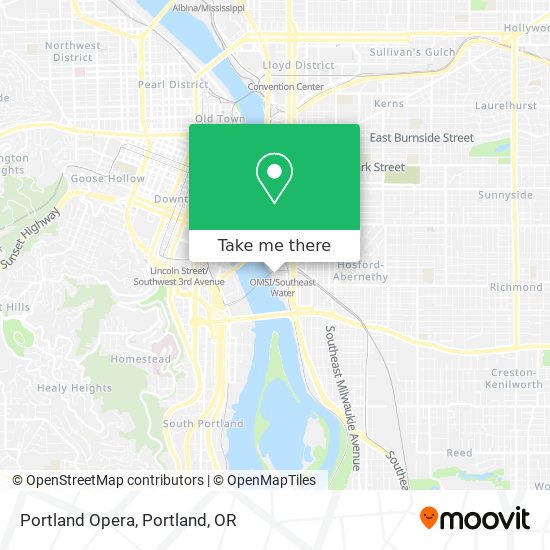 Portland Opera map