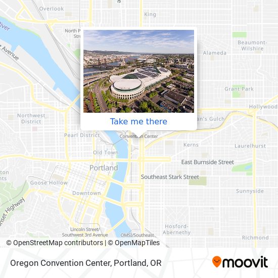 Oregon Convention Center map