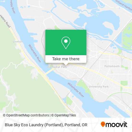 Mapa de Blue Sky Eco Laundry (Portland)