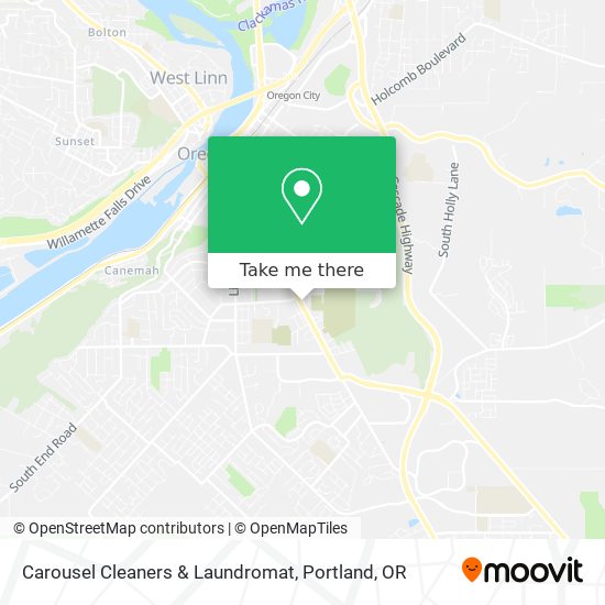 Mapa de Carousel Cleaners & Laundromat