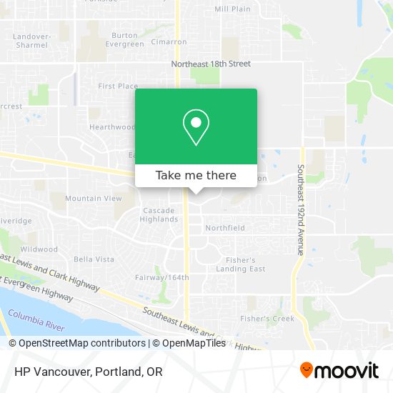HP Vancouver map