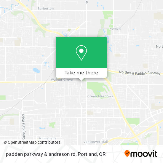 padden parkway & andreson rd map