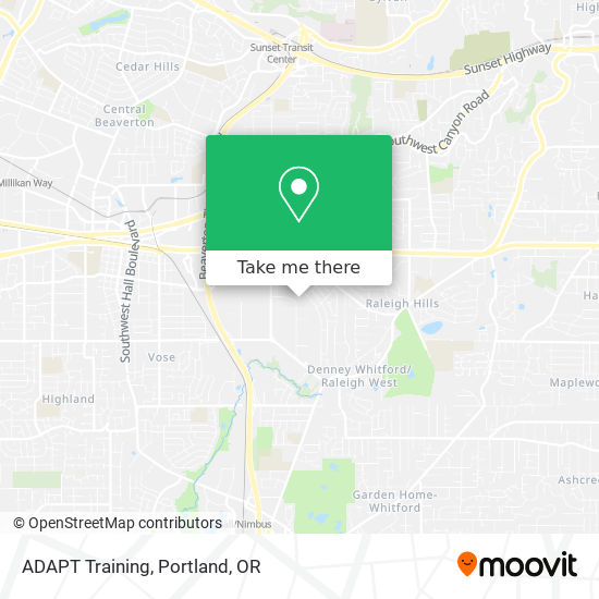 ADAPT Training map