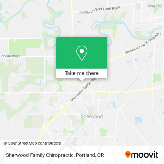 Sherwood Family Chiropractic map