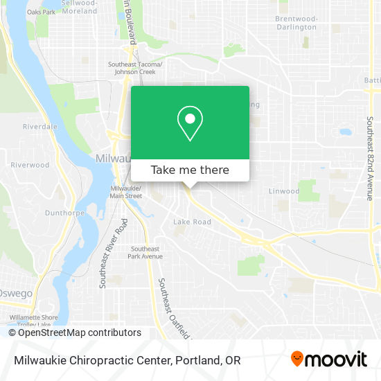 Mapa de Milwaukie Chiropractic Center