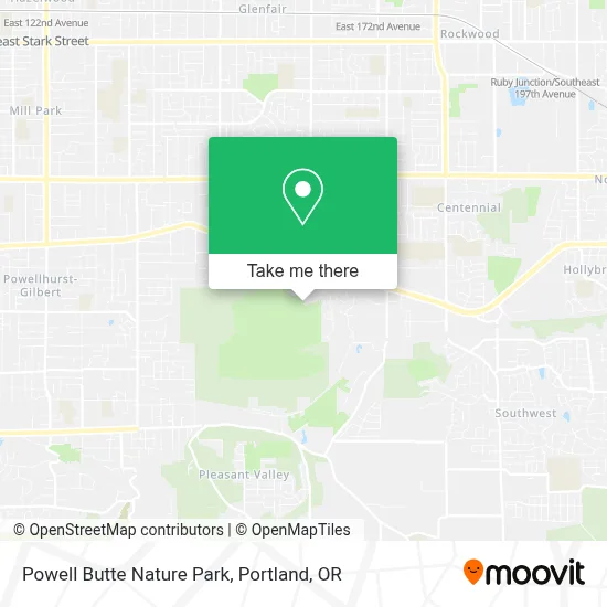 Powell Butte Nature Park map