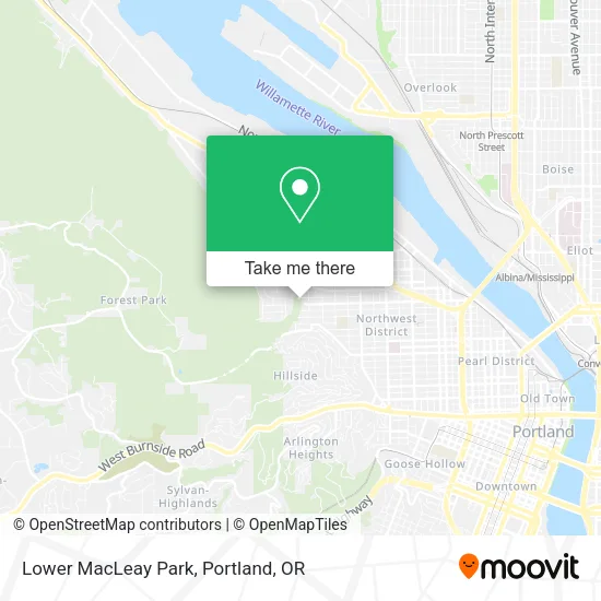 Mapa de Lower MacLeay Park