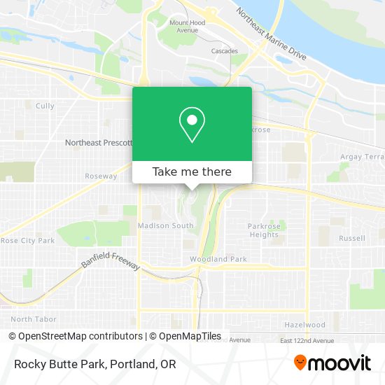 Rocky Butte Park map