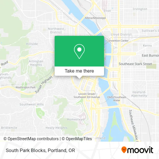 South Park Blocks map