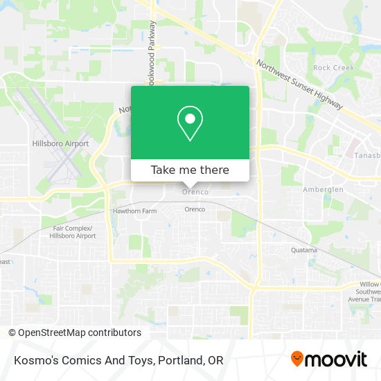 Kosmo's Comics And Toys map