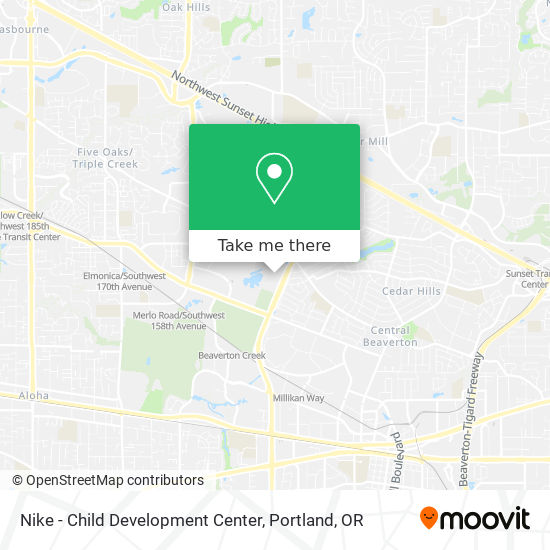 Nike - Child Development Center map