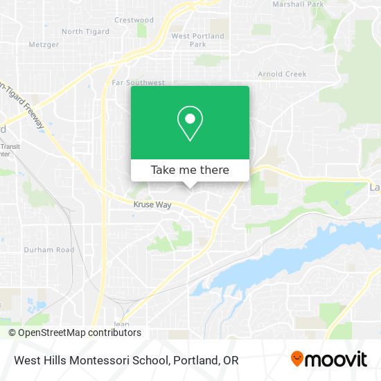 Mapa de West Hills Montessori School