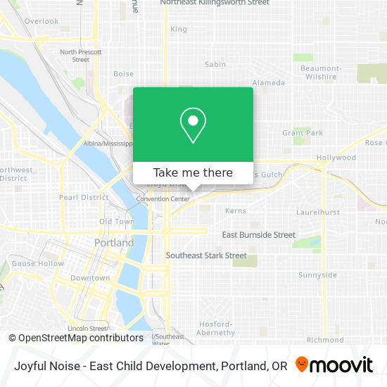 Joyful Noise - East Child Development map
