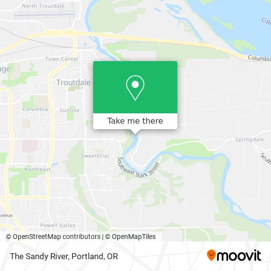 The Sandy River map