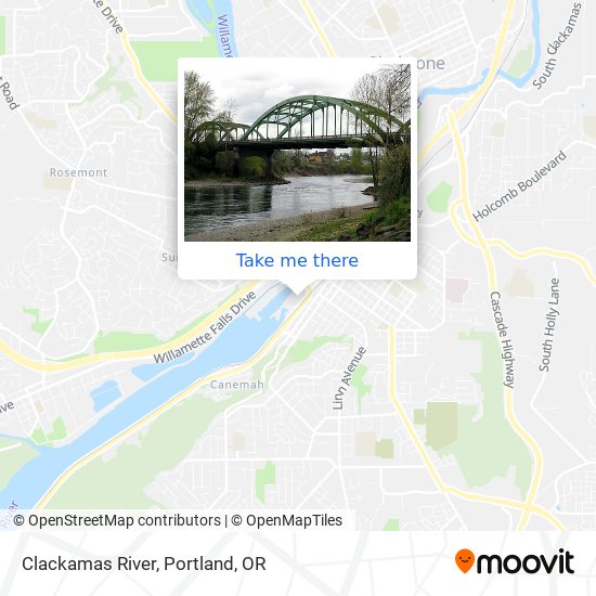 Clackamas River map