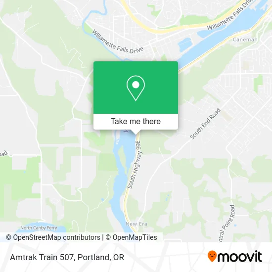 Amtrak Train 507 map