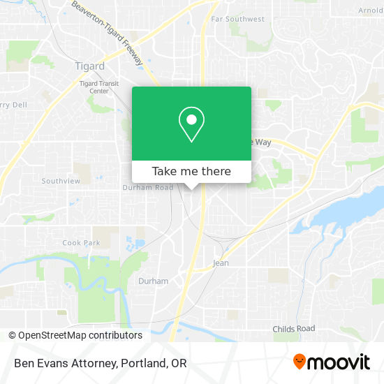 Mapa de Ben Evans Attorney