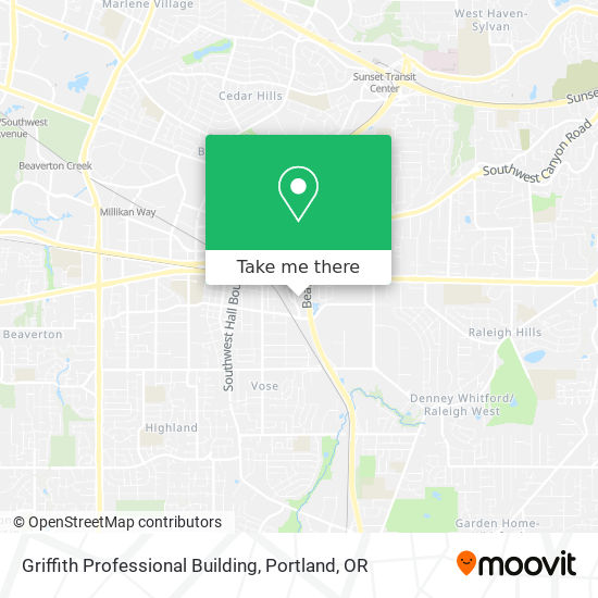 Mapa de Griffith Professional Building
