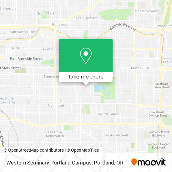 Mapa de Western Seminary Portland Campus