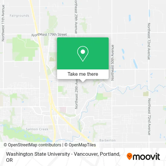 Washington State University - Vancouver map