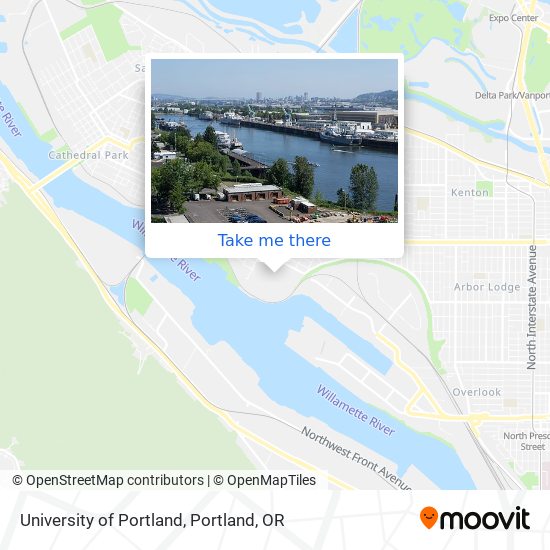 University of Portland map