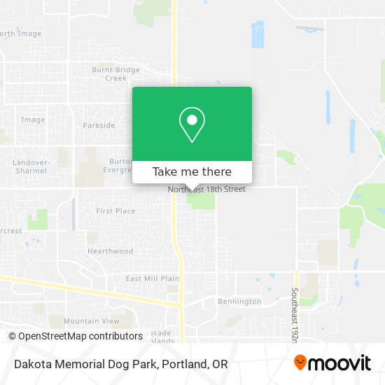 Mapa de Dakota Memorial Dog Park