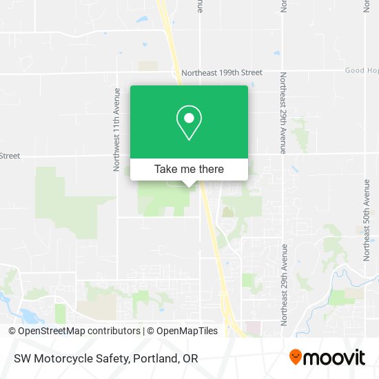 SW Motorcycle Safety map