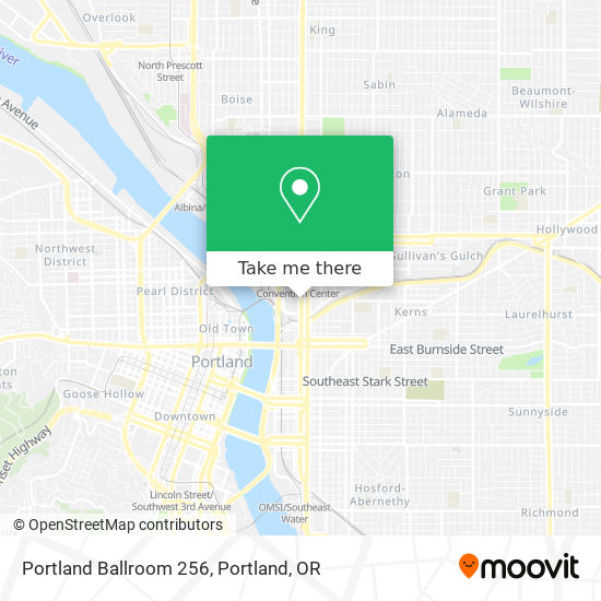 Mapa de Portland Ballroom 256