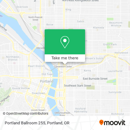 Portland Ballroom 255 map