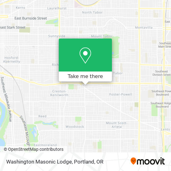 Washington Masonic Lodge map